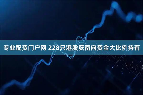 专业配资门户网 228只港股获南向资金大比例持有